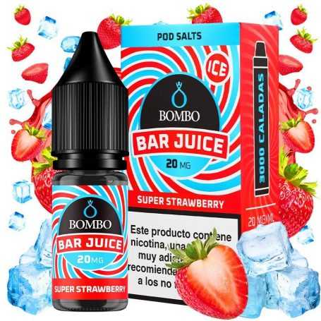 Super Strawberry Ice 10ml - Bar Juice by Bombo